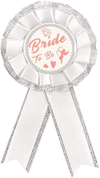 SWYOUN Bride to Be Sash Groom to Be Sash Bachelorette Party Supplies Bride to Be and Groom to Be Rosette Badge Bridal Shower Decorations Apparel & Accessories > Clothing Accessories > Sashes SWYOUN   