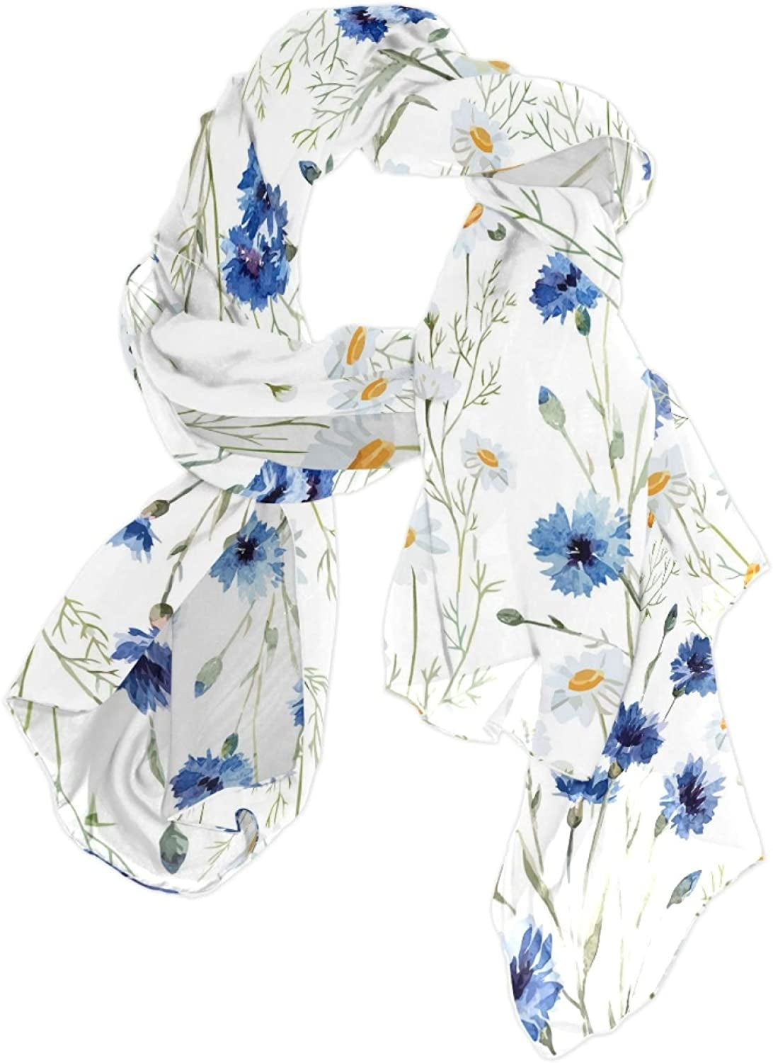 Women Long Silk Scarf, Satin Shawl Chiffon Large Stole Headscarf Sunscreen Wrap Apparel & Accessories > Clothing Accessories > Scarves & Shawls Oyihfvs Multi 11  