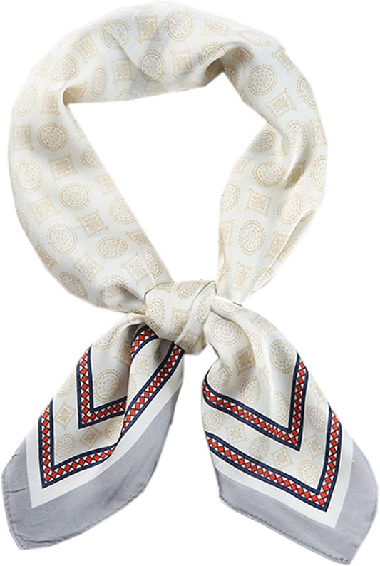 Square Satin Silk Hair Scarf Headscarf for Women/Men'S Necktie Bandanas Pocket Square (ARLFJ01-0419 B) Apparel & Accessories > Clothing Accessories > Bandanas & Headties WENLOOY   