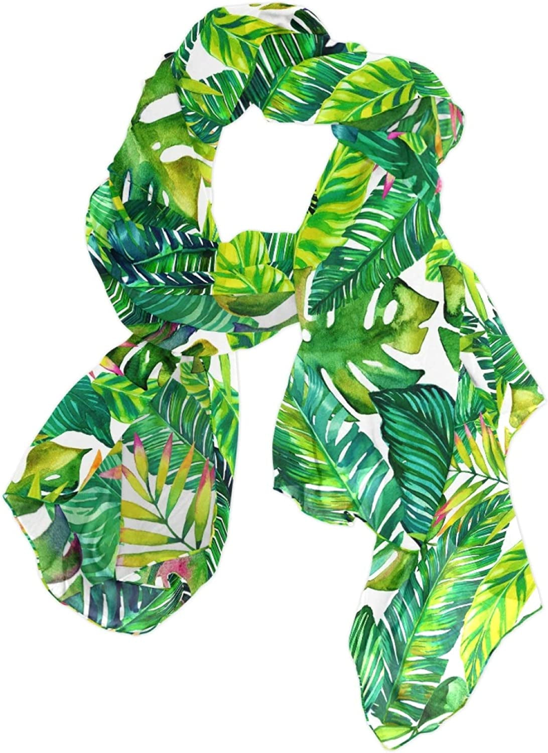 Women Long Silk Scarf, Satin Shawl Chiffon Large Stole Headscarf Sunscreen Wrap Apparel & Accessories > Clothing Accessories > Scarves & Shawls Oyihfvs Multi 7  