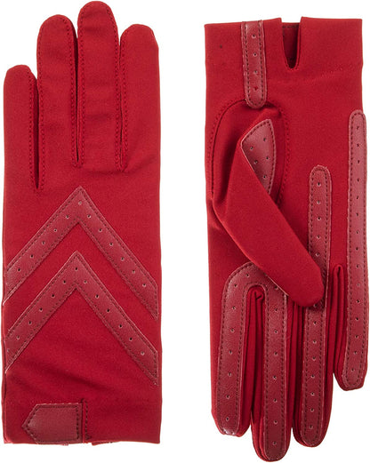 Isotoner Women'S Spandex Shortie Touchscreen Gloves Apparel & Accessories > Clothing Accessories > Gloves & Mittens isotoner Red Large-X-Large 