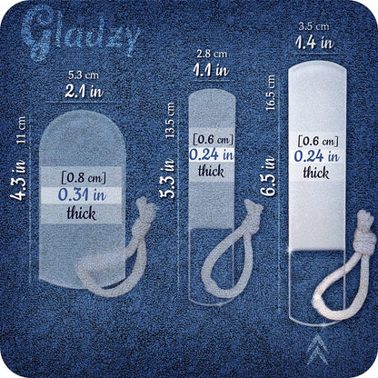 Genuine Czech Glass Foot File - Two-Sided Different Grit Surface, Gentle Callus Remover, Pedicure & Spa Rough Skin Scrubber, Professional Toenail and Heels Care, EU Quality, Large Size Health & Beauty > Personal Care > Foot Care Gladzy   