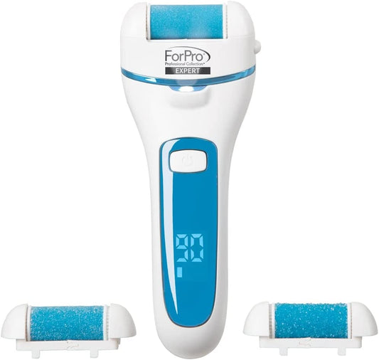 Forpro Expert Rechargeable Foot Care Callus Remover Kit, Electric Callus Remover for Feet, Portable Pedicure Tool with 3 Replaceable Heads Health & Beauty > Personal Care > Foot Care ForPro Professional Collection   