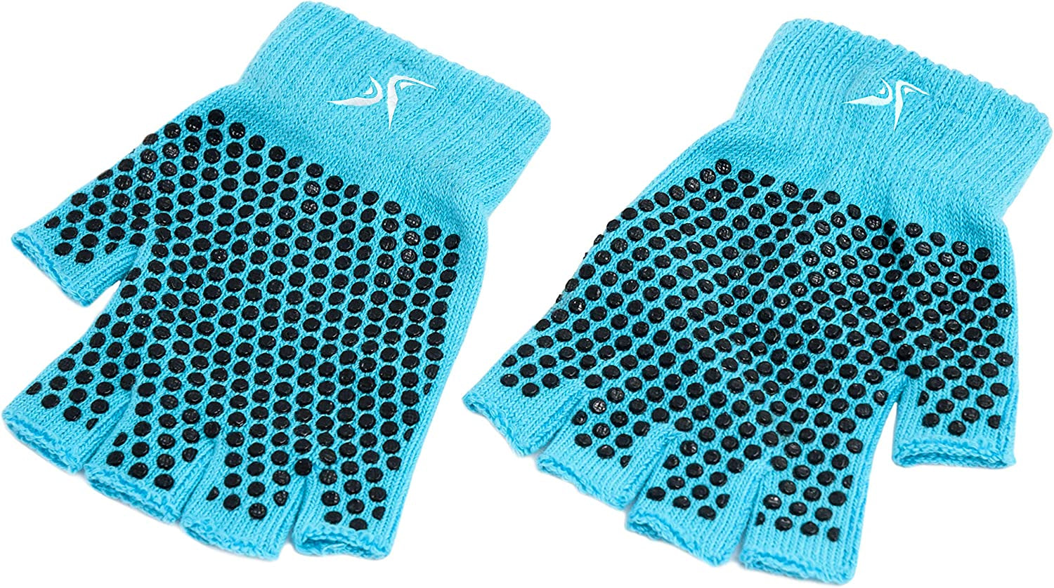 Prosourcefit Grippy Yoga Gloves, One Size Fits All, Non-Slip Fingerless Design in Multiple Colors Apparel & Accessories > Clothing Accessories > Gloves & Mittens ProsourceFit Aqua  