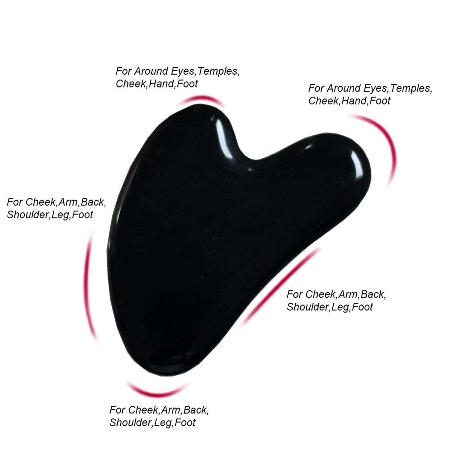 Medimama Gua Sha Massage Tool, Rose Quartz Gua Sha Facial Beauty Tools for Wrinkles, Skin Tightening, Lift Firming, Eye Puffiness Treatment, Neck anti Aging and Body Muscle Relaxing Black Health & Beauty > Personal Care > Cosmetics > Cosmetic Tools > Skin Care Tools Medimama   