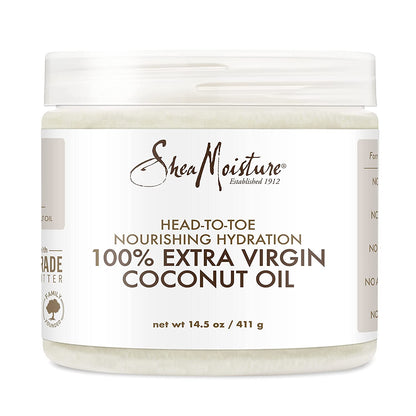 Sheamoisture 100 Percent Extra Virgin Coconut Oil Moisturizer and Leave-In Conditioner for Head-To-Toe Pampering Nourishing Hydration Skin and Hair Care with No Sulfates 2 Count Health & Beauty > Personal Care > Hair Care SheaMoisture Coconut Oil  