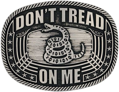 Montana Silversmiths 2Nd Amendment Series Attitude Western Belt Buckle Apparel & Accessories > Clothing Accessories > Belt Buckles Montana Silversmiths Don't Tread on Me Roped - Silver  