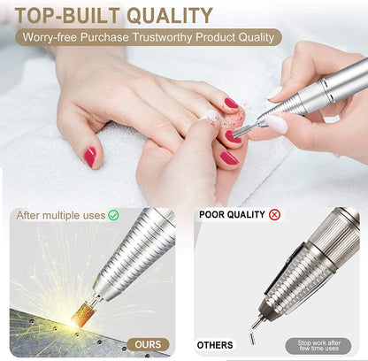 LONOOE Electric Acrylic Nail Drill Machine-Upgraded 30000Rpm High-Speed Rechargeable Efile Electric Nail Drill Set for Acrylic Gel Nails,Professional Electric Grinder Tool for Salon Use or Home DIY Health & Beauty > Personal Care > Cosmetics > Cosmetic Tools > Nail Tools UiiWout wecd   