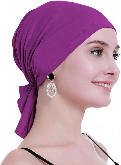Osvyo Bamboo Chemo Headscarf for Women Hair Loss - Cancer Slip on Headwear Turbans Sealed Packaging  osvyo   