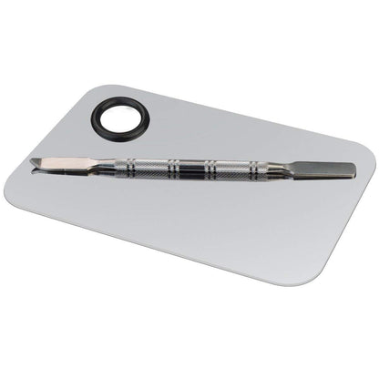 Obmwang 1Pcs Pro Stainless Steel Cosmetic Makeup Palette Spatula Tool for Nail Art Eye Shadow Eyelash Makeup Professional Pigment Blending Lightweight 5.9 X 3.9 Inches Health & Beauty > Personal Care > Cosmetics > Cosmetic Tools > Makeup Tools obmwang   