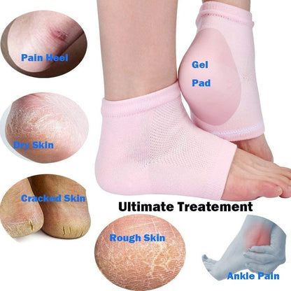 Codream Vented Moisturizing Socks Lotion Gel for Dry Cracked Heels, Spa Gel Socks Humectant Moisturizer Heel Balm Foot Treatment Care Heel Softener Compression 2 Pairs Health & Beauty > Personal Care > Foot Care Codream   