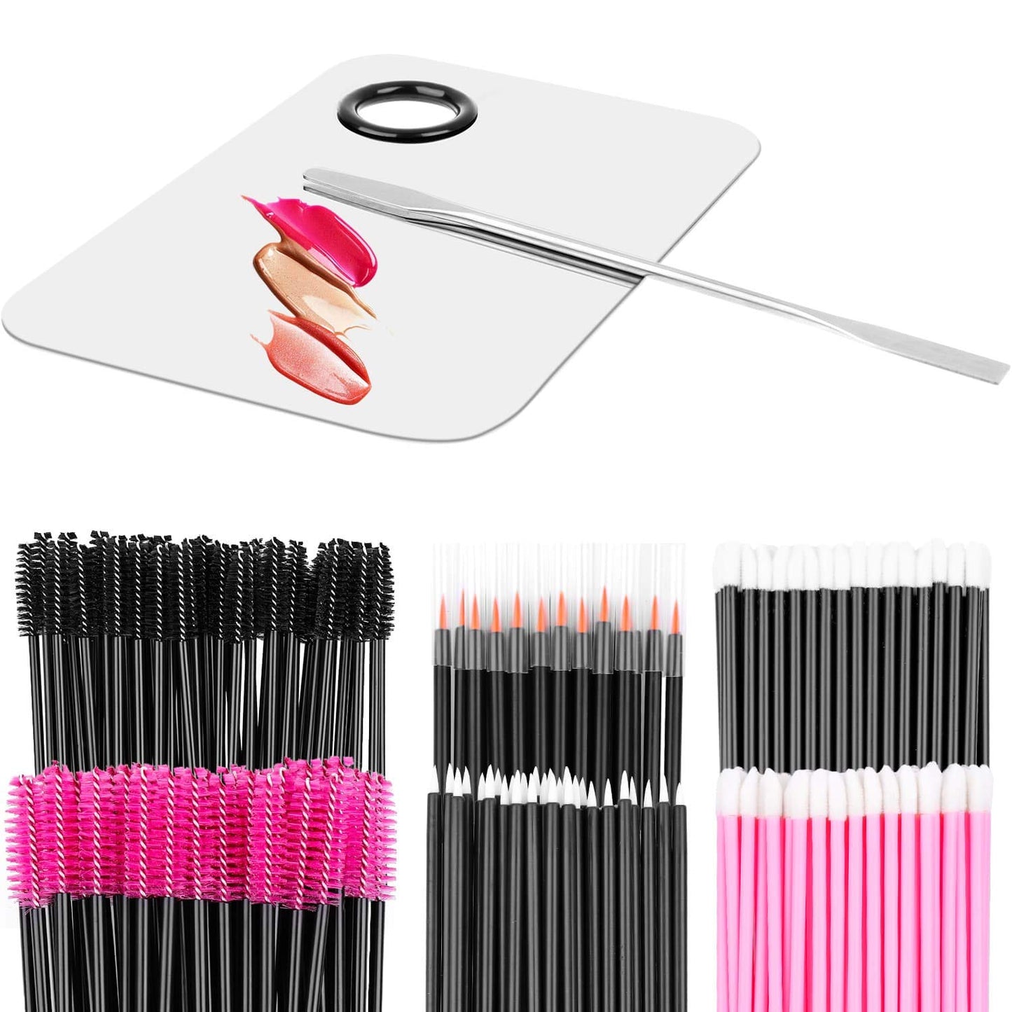 Makeup Mixing Palette with Spatula and 250PCS Disposable Makeup Applicators Tools Kit (Disposable Mascara Wands, Lipstick Applicators, Eyeliner Brushes) Health & Beauty > Personal Care > Cosmetics > Cosmetic Tools > Makeup Tools shynek   