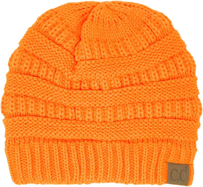 C.C Women'S Beanie Apparel & Accessories > Clothing Accessories > Hats C.C Neon Orange One Size 