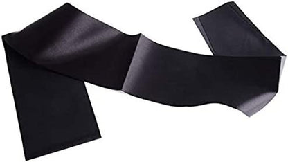 LIGONG 10 Pcs Blank Sashes Plain Sashes for Party Decoration, DIY Accessory, Homecoming, Wedding, 9.5Cm X 78Cm (Black) Apparel & Accessories > Clothing Accessories > Sashes MagiGift   