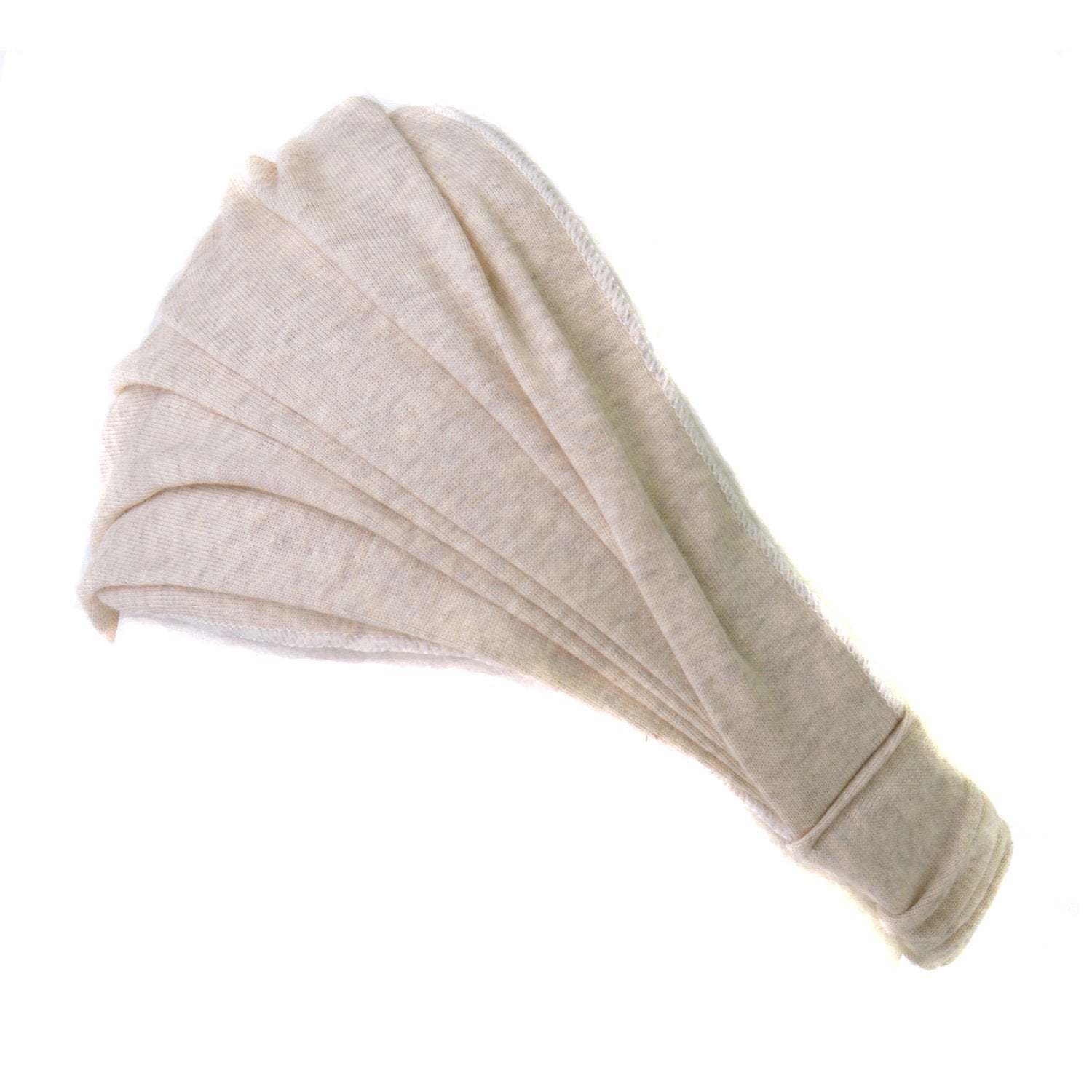 CHARM Casualbox | Organic Cotton Headband Pre-Tied Bandana Mens Womens Hairband Chemo Head Bands Navy Apparel & Accessories > Clothing Accessories > Bandanas & Headties CHARM Cream  