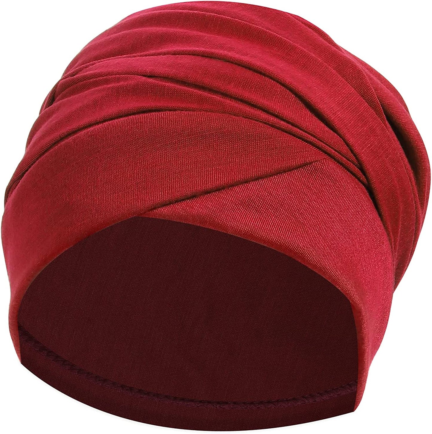 Ever Fairy Turban Head Wrap Scarf,African Women' Soft Long Scarf Shawl Hair Bohemian Headwrap Stretch Headband Tie Apparel & Accessories > Clothing Accessories > Scarves & Shawls Ever Fairy Wine Red  