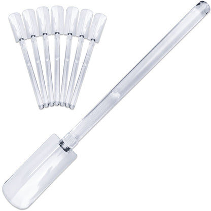 Beauticom® 50 Clear Acrylic False Tip Sticks with Metal Ring Holders Fan-Shaped Nail Art Display Chart Practice Tips Tool - 50 Tips Health & Beauty > Personal Care > Cosmetics > Cosmetic Tools > Nail Tools Beauticom Refill Sticks (Clear) 100 Count (Pack of 2) 