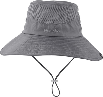 Muryobao 2 Pack Womens Sun Hat Wide Brim UV Protection Beach Hats with Ponytail Hole Apparel & Accessories > Clothing Accessories > Hats Muryobao   