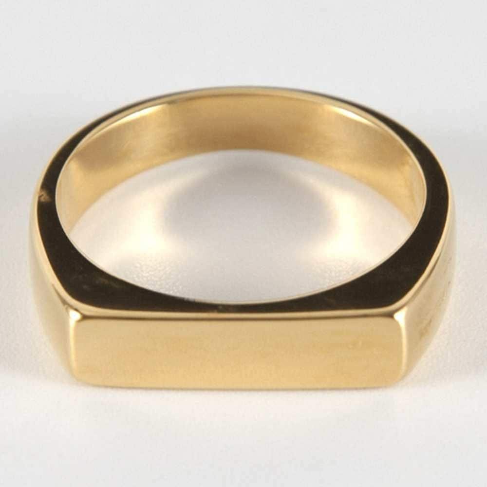4Mm Stainless Steel Stackable Geometrical Shape Wedding Band Ring