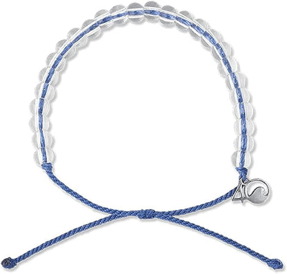 4Ocean Handmade Beaded Bracelet from Recycled Plastic with Silver 4O Charm & Reusable Cotton Gift Bag and Stickers Apparel & Accessories > Jewelry > Bracelets 4Ocean   