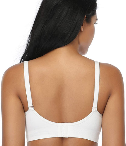 4Pack Nursing Bra for Breastfeeding Maternity Bras Push up Silk Seamless Pregnancy Bralette Underwear