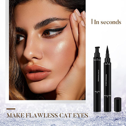 4Pcs Eyeliner Stamp, Double-Headed Winged Eyeliner Stamp, Waterproof and Smudge Proof Liquid Eyeliner Pen, Easy Cat Eye Liner Stamp - Long Lasting and Fast Drying Health & Beauty > Personal Care > Cosmetics > Cosmetic Tools > Makeup Tools POLARHAWK   