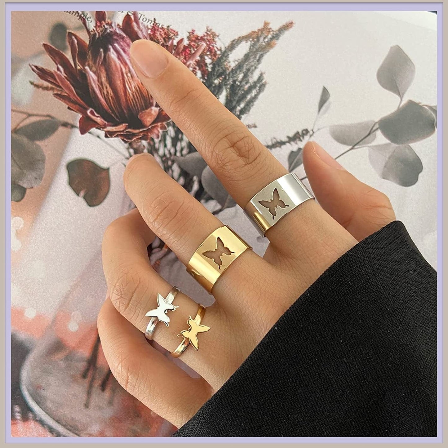 5-70 Pcs Vintage Gold Rings Set for Women Teen Girls, Boho Midi Finger Knuckle Ring Pack, Trendy Aesthetic Stackable Ring of Packs Size Mixed