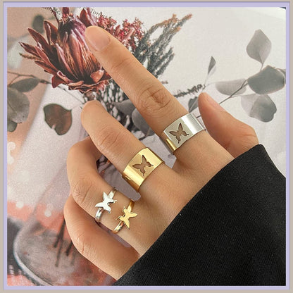 5-70 Pcs Vintage Gold Rings Set for Women Teen Girls, Boho Midi Finger Knuckle Ring Pack, Trendy Aesthetic Stackable Ring of Packs Size Mixed