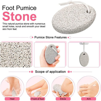 5 in 1 Professional Pedicure Kit, Stainless Steel Heel Scraper for Women Feet Care, Foot Pumice Stone for Feet Hard Skin Remover in Shower, Pumice Stone and Brush for Feet Callus Removal at Home/Salon Health & Beauty > Personal Care > Foot Care Spaidoon   