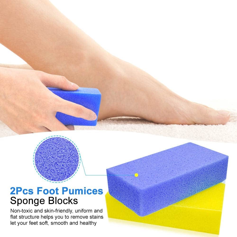 5 in 1 Professional Pedicure Kit, Stainless Steel Heel Scraper for Women Feet Care, Foot Pumice Stone for Feet Hard Skin Remover in Shower, Pumice Stone and Brush for Feet Callus Removal at Home/Salon Health & Beauty > Personal Care > Foot Care Spaidoon   