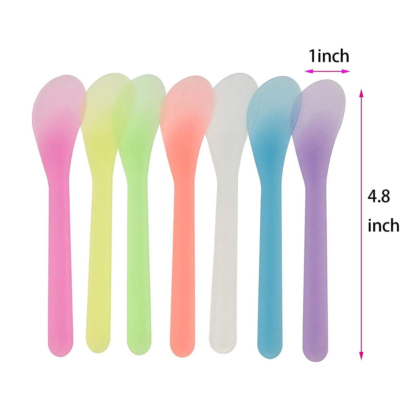 5 Inch Plastic Cosmetic Spatulas, Disposable Makeup Tools Spoon for Mixing and Sampling, Color Random, 80 Pcs Health & Beauty > Personal Care > Cosmetics > Cosmetic Tools > Skin Care Tools MFDSJ   