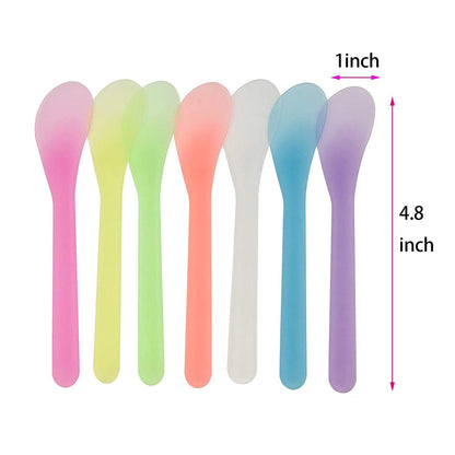 5 Inch Plastic Cosmetic Spatulas, Disposable Makeup Tools Spoon for Mixing and Sampling, Color Random, 80 Pcs Health & Beauty > Personal Care > Cosmetics > Cosmetic Tools > Skin Care Tools MFDSJ   