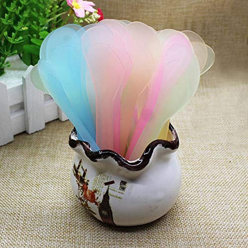 5 Inch Plastic Cosmetic Spatulas, Disposable Makeup Tools Spoon for Mixing and Sampling, Color Random, 80 Pcs Health & Beauty > Personal Care > Cosmetics > Cosmetic Tools > Skin Care Tools MFDSJ   