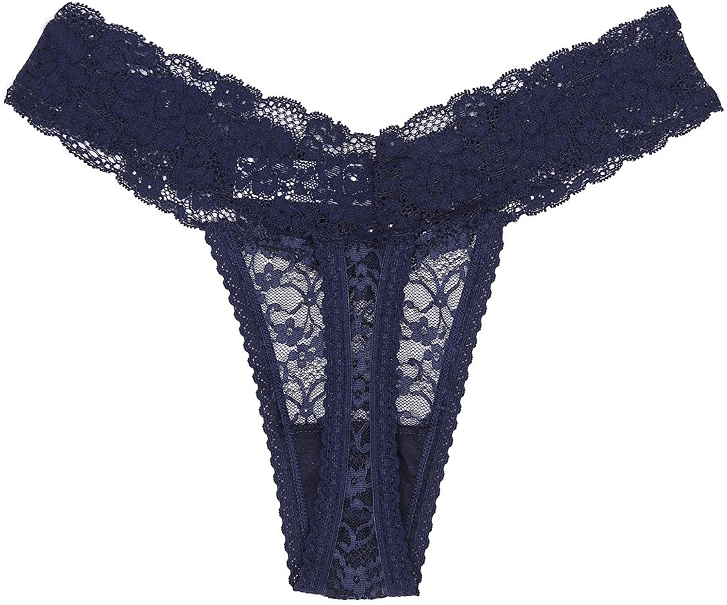 5-Pack Women'S Thin Lace Hollowed-Out T-Back Low Waist Ice Silk Sexy Cheeky Thong See-Through Panties Apparel & Accessories > Clothing > Underwear & Socks > Underwear sesil   