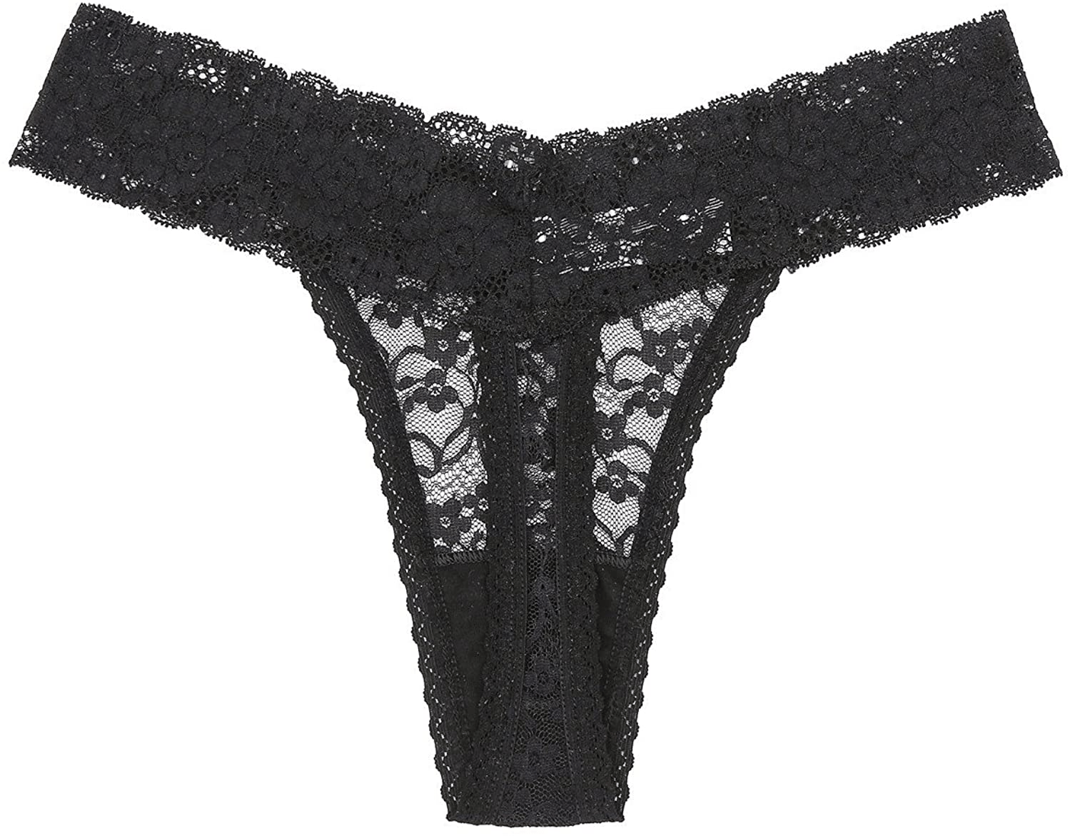 5-Pack Women'S Thin Lace Hollowed-Out T-Back Low Waist Ice Silk Sexy Cheeky Thong See-Through Panties Apparel & Accessories > Clothing > Underwear & Socks > Underwear sesil   