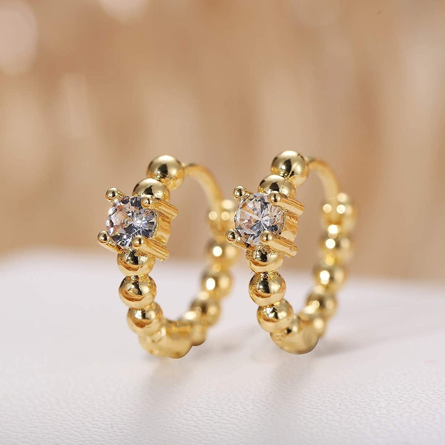 5 Pairs Gold Silver Huggies Hoop Earrings Set for Women Girls Small Dangle Chain Hoop Earrings Jewelry for Gifts