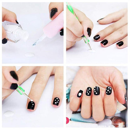 5 Pc 2 Way Dotting Pen Tool Nail Art Tip Dot Paint Manicure Kit (5PC) Health & Beauty > Personal Care > Cosmetics > Cosmetic Tools > Nail Tools HiMo   