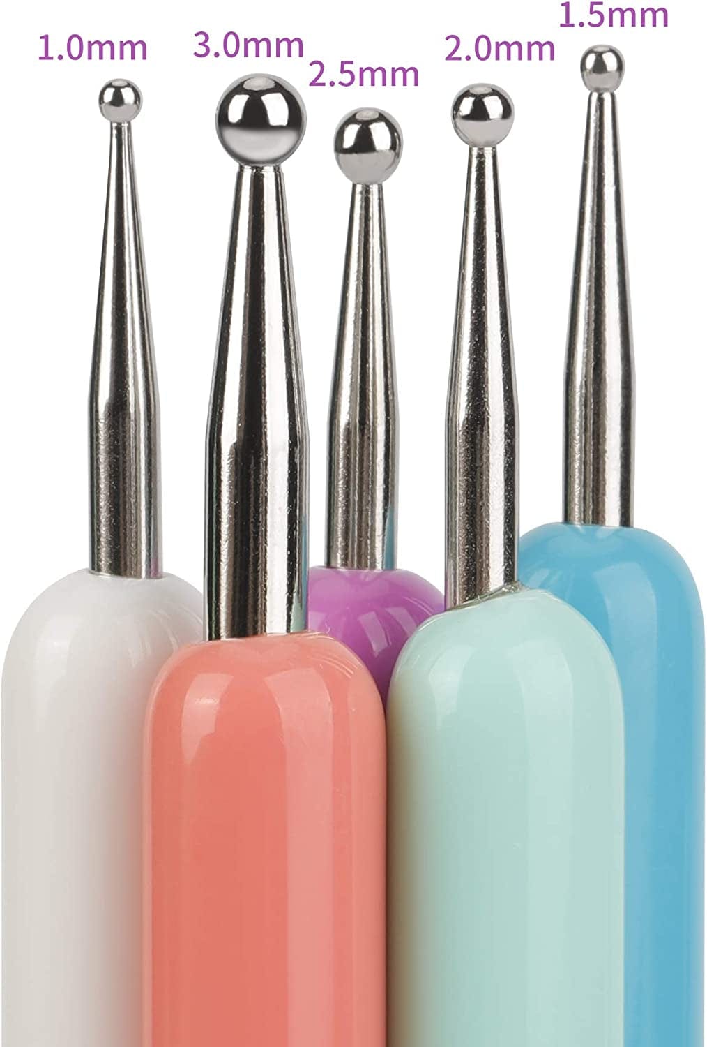 5 Pcs Pattern Tracing Stylus, Ball Embossing Stylus for Transfer Paper, Tracing Tools for Drawing, Embossing Tools for Paper, Art Dotting Tools for Nail Art, Ball Tip Clay Tools Sculpting Stylus Health & Beauty > Personal Care > Cosmetics > Cosmetic Tools > Nail Tools COYAHO   