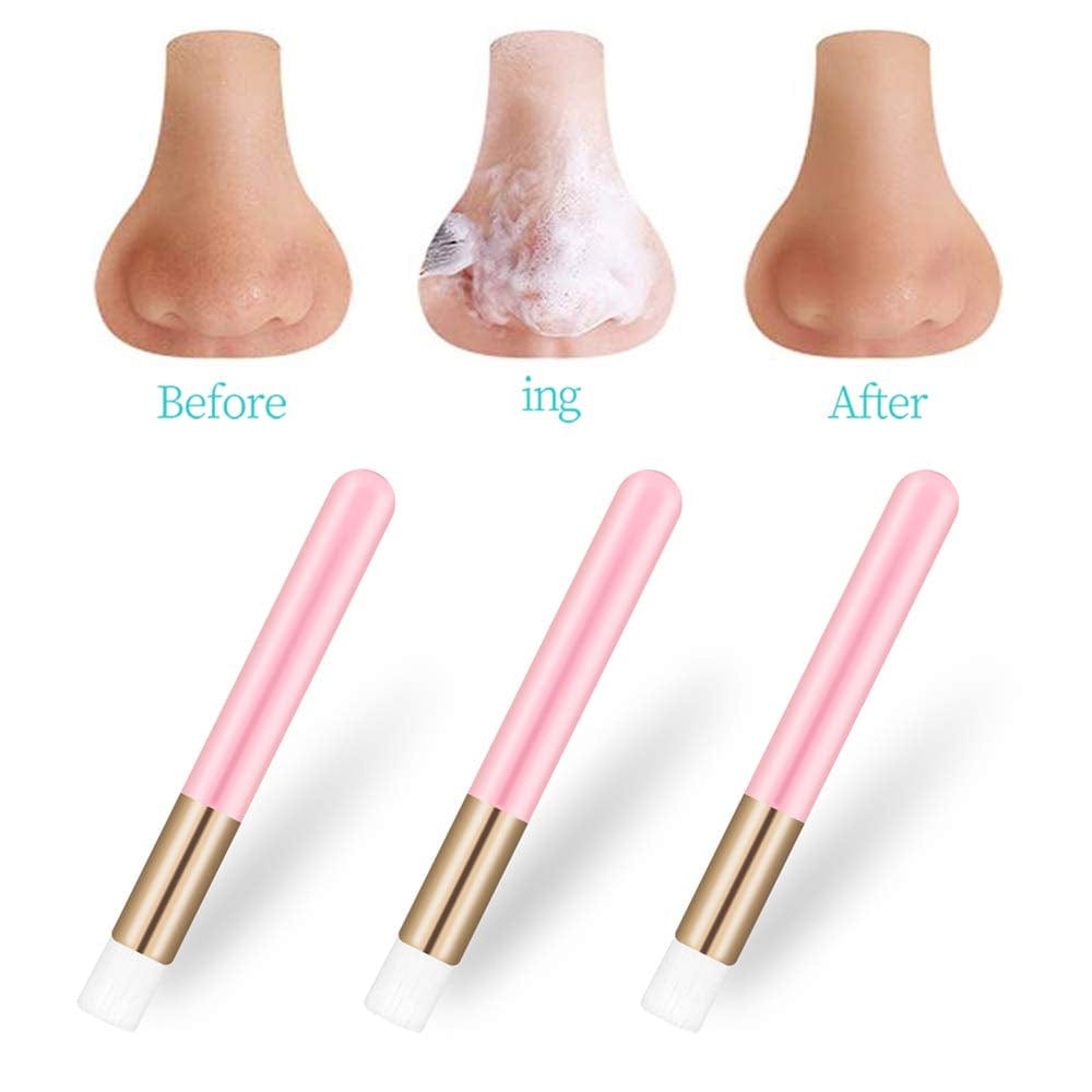 5 Pcs Pink Cosmetic Brushes Peel off Blackhead Brush Remover Tool Nose Cleaning Washing Brush Lash Cleanser Soft Brushes Health & Beauty > Personal Care > Cosmetics > Cosmetic Tools > Makeup Tools LS Keenon   