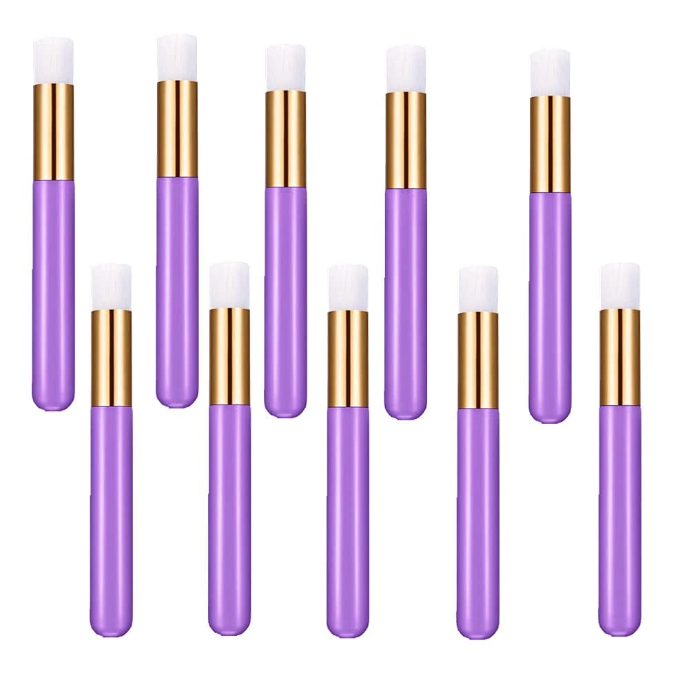 5 Pcs Pink Cosmetic Brushes Peel off Blackhead Brush Remover Tool Nose Cleaning Washing Brush Lash Cleanser Soft Brushes Health & Beauty > Personal Care > Cosmetics > Cosmetic Tools > Makeup Tools LS Keenon Purple 10 Count 