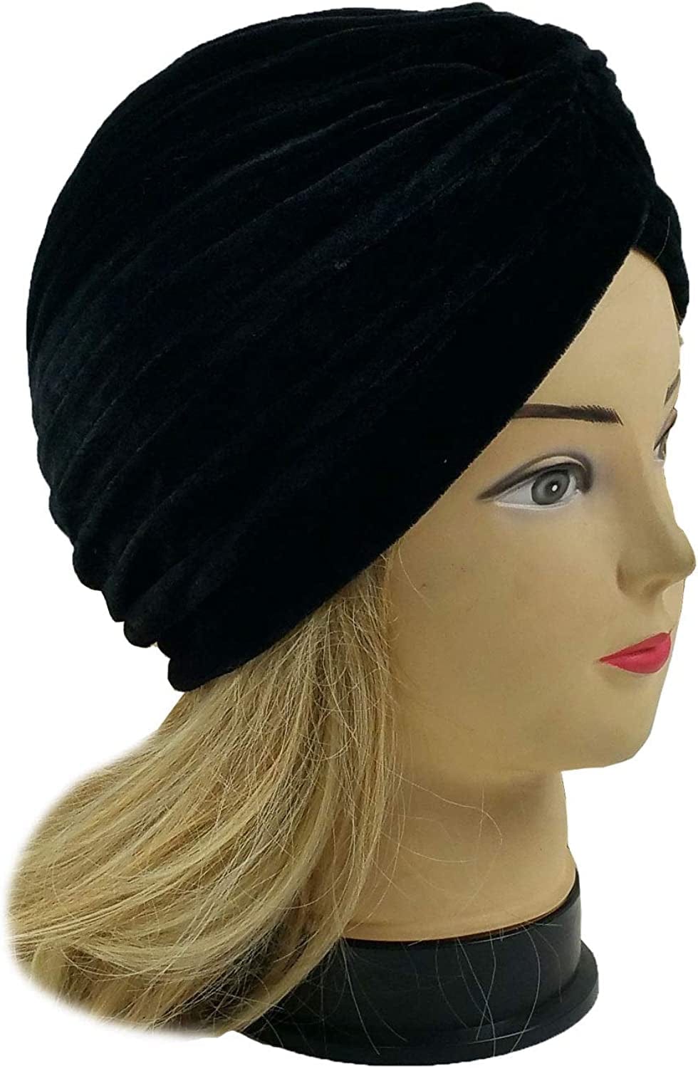 5 Women Stretchy Turban Chemo Cap Bennie Head Wrap Headwear Apparel & Accessories > Clothing Accessories > Headwear XERU   