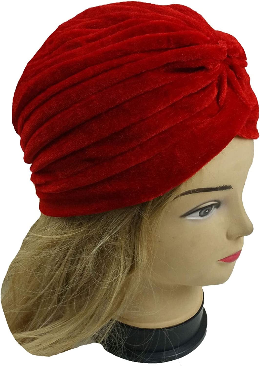 5 Women Stretchy Turban Chemo Cap Bennie Head Wrap Headwear Apparel & Accessories > Clothing Accessories > Headwear XERU   