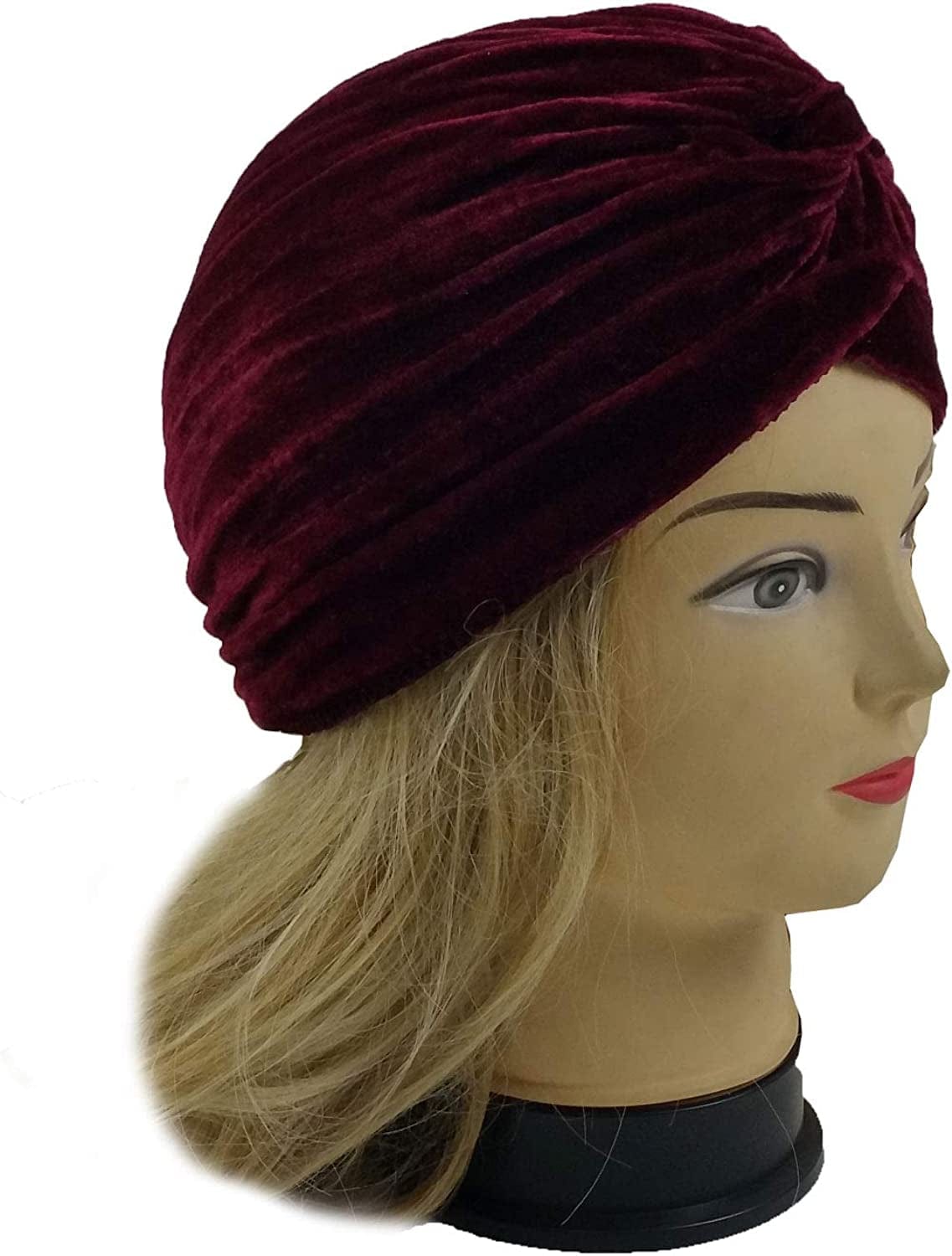 5 Women Stretchy Turban Chemo Cap Bennie Head Wrap Headwear Apparel & Accessories > Clothing Accessories > Headwear XERU   