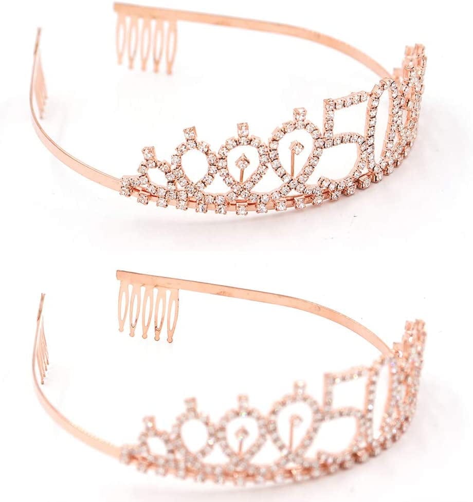 "50 and Fabulous" Sash & Rhinestone Tiara Set - 50Th Birthday Sash 50 Birthday Gifts Party Favors Apparel & Accessories > Clothing Accessories > Sashes ADBetty   