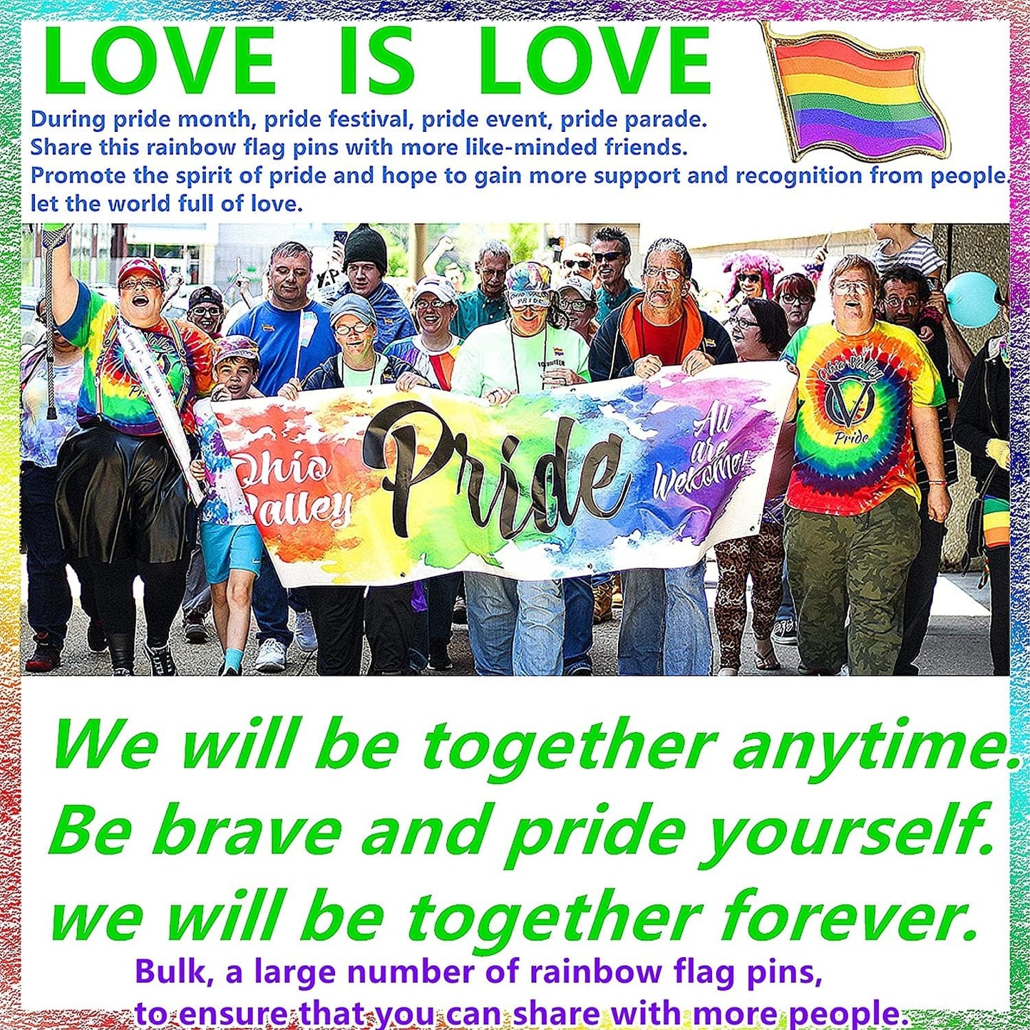 50 Pack Pride Pins Gay Pride Rainbow Flag Collar Pin Brooch Enamel LGBT Lapel Pin Decoration for Clothes and Bags Gay Pins for Men Women Backpacks