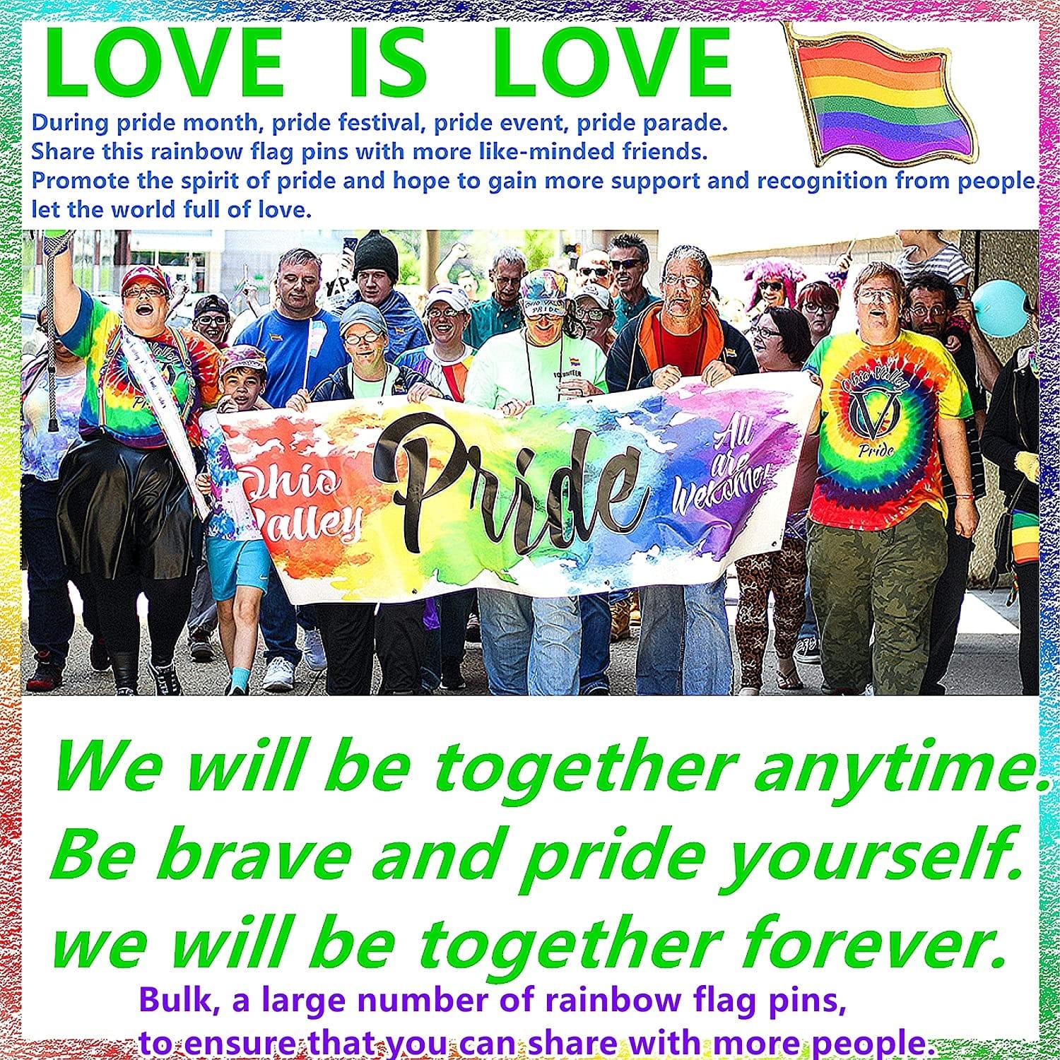50 Pack Pride Pins Gay Pride Rainbow Flag Collar Pin Brooch Enamel LGBT Lapel Pin Decoration for Clothes and Bags Gay Pins for Men Women Backpacks