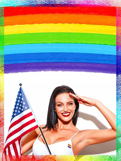50 Pack Pride Pins Gay Pride Rainbow Flag Collar Pin Brooch Enamel LGBT Lapel Pin Decoration for Clothes and Bags Gay Pins for Men Women Backpacks