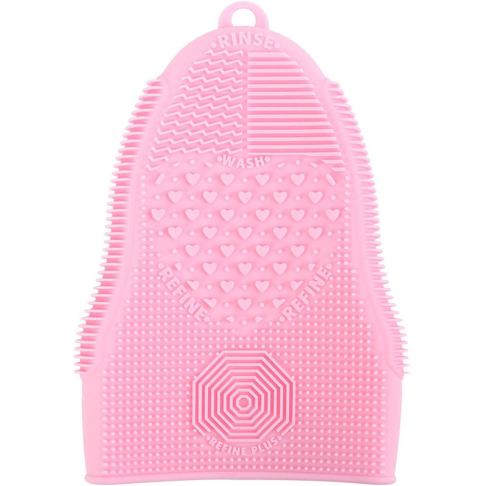 Scivokaval Makeup Brush Cleaner Glove Mat Mitt Silicone Cosmetic Cleaning Scrubber Tool Face Brushes and Eye Brush Washing Pad Pink (Rose Red) Health & Beauty > Personal Care > Cosmetics > Cosmetic Tools > Makeup Tools ScivoKaval Pink  
