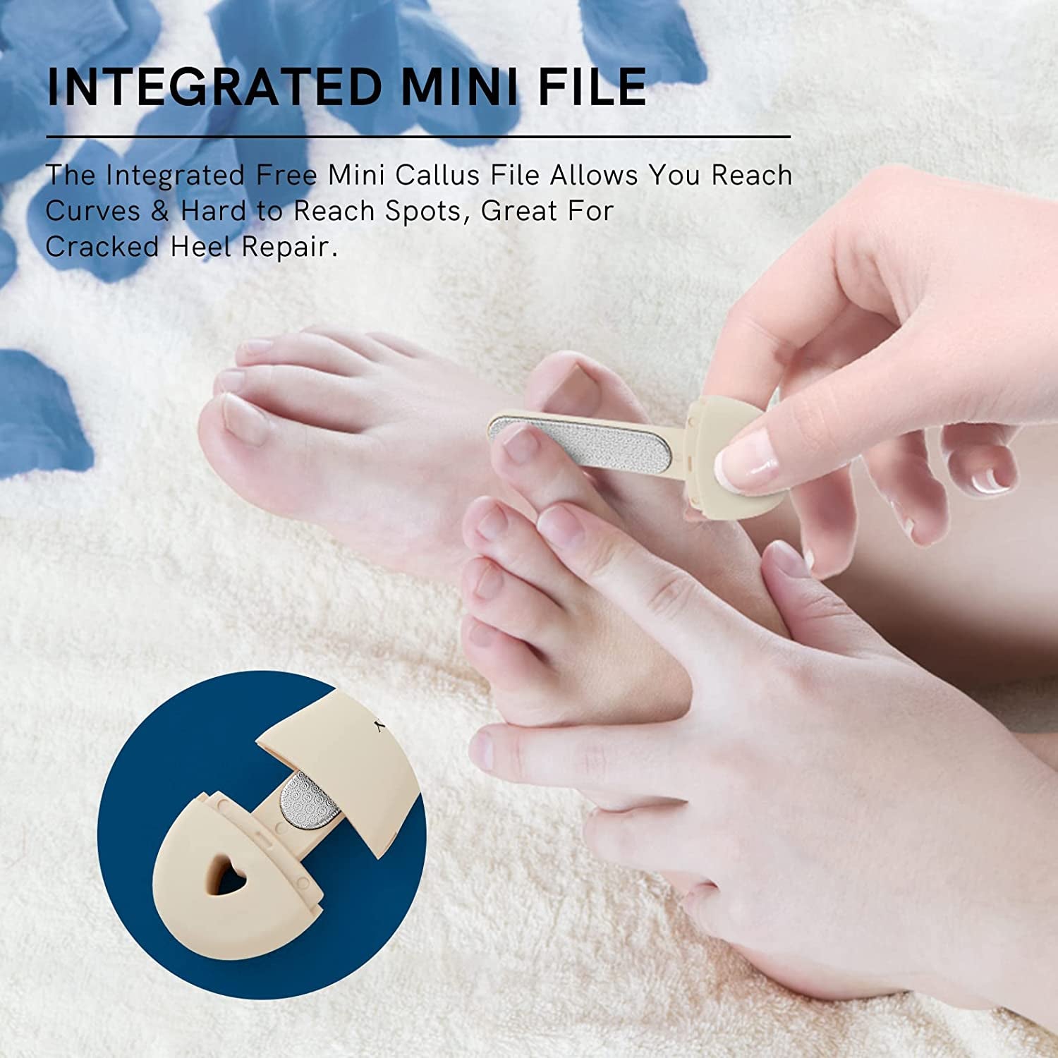 Foot Filer Dead Skin, Double Sided Foot Scraper Wet/ Dry Use, Foot Rasp for Cracked Heel and Foot Corn Removal, Portable Foot Care Tool, Pedicure File, Orange Health & Beauty > Personal Care > Foot Care Cut it   