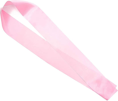 Blank Customizable Satin Sash (Pink, 8 Pack) Apparel & Accessories > Clothing Accessories > Sashes Juvale   